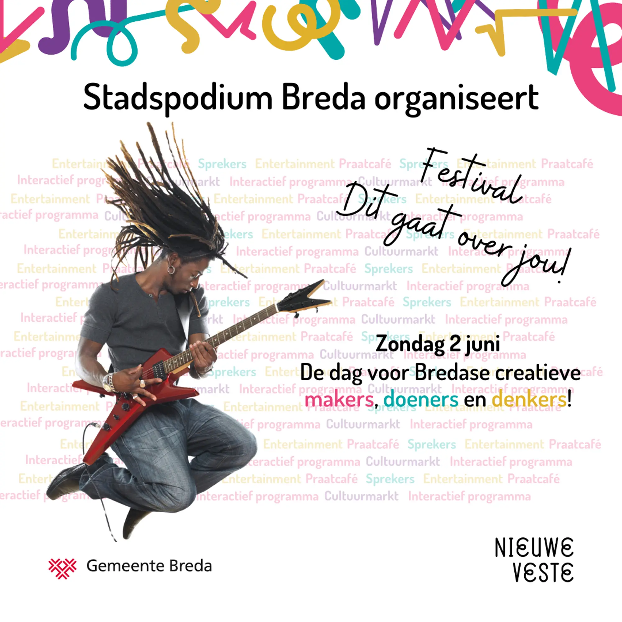 Optredens bij het Stadspodium 2 juni Nieuwe Veste Breda